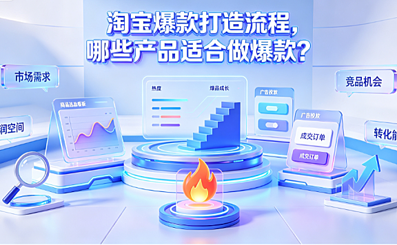 淘宝爆款打造流程,哪些产品适合做爆款?_全链路运营指南