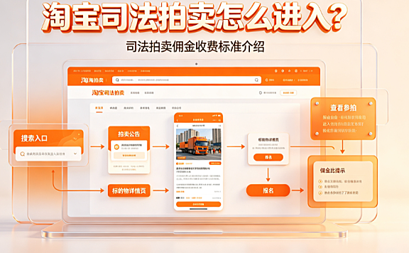 淘宝司法拍卖怎么进入佣金收费标准介绍操作指南