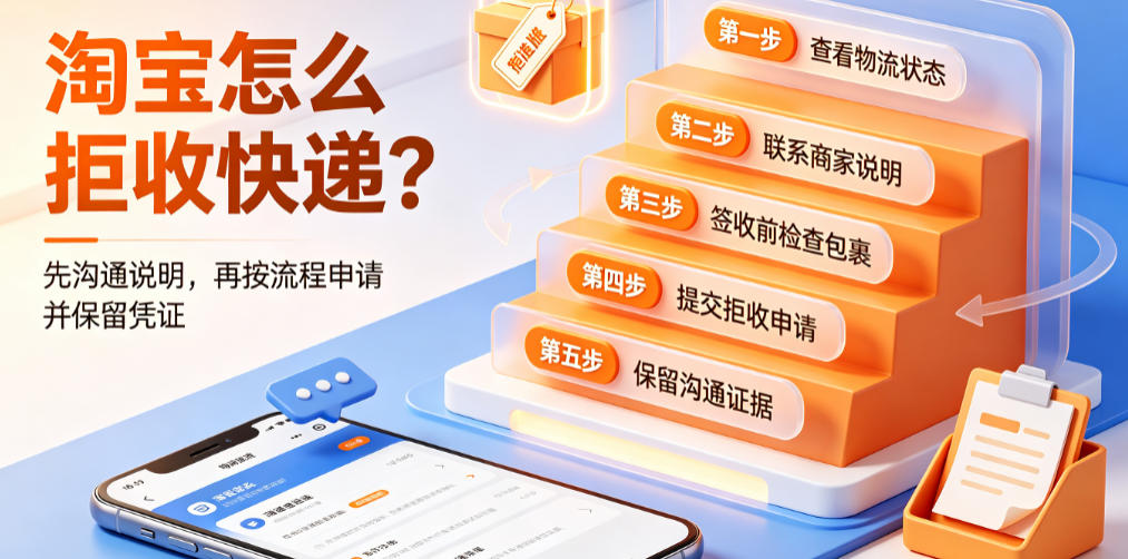 淘宝怎么拒收快递?拒收快递方法有哪些?