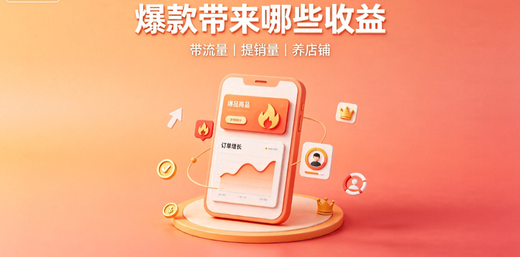 一款成功的爆款能为店铺带来什么?