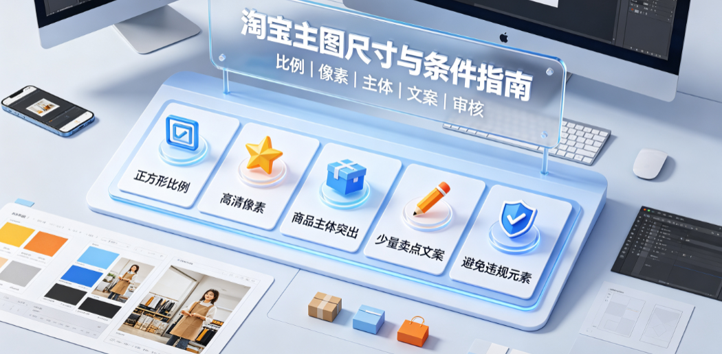 淘宝主图尺寸大小是多少?需要什么条件?_视觉规范与点击率优化