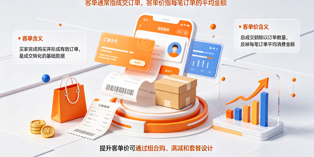 淘宝客单是什么意思?客单价是什么意思?