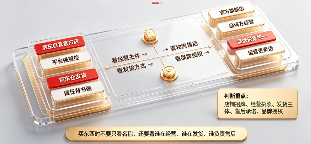 京东自营官方店和官方旗舰店区别是什么?有哪些?