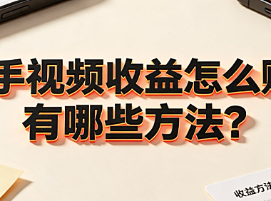 快手视频收益怎么赚?有哪些方法?