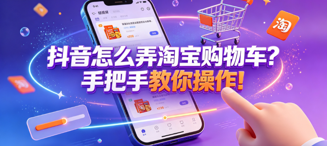 抖音怎么弄淘宝购物车？手把手教你操作！