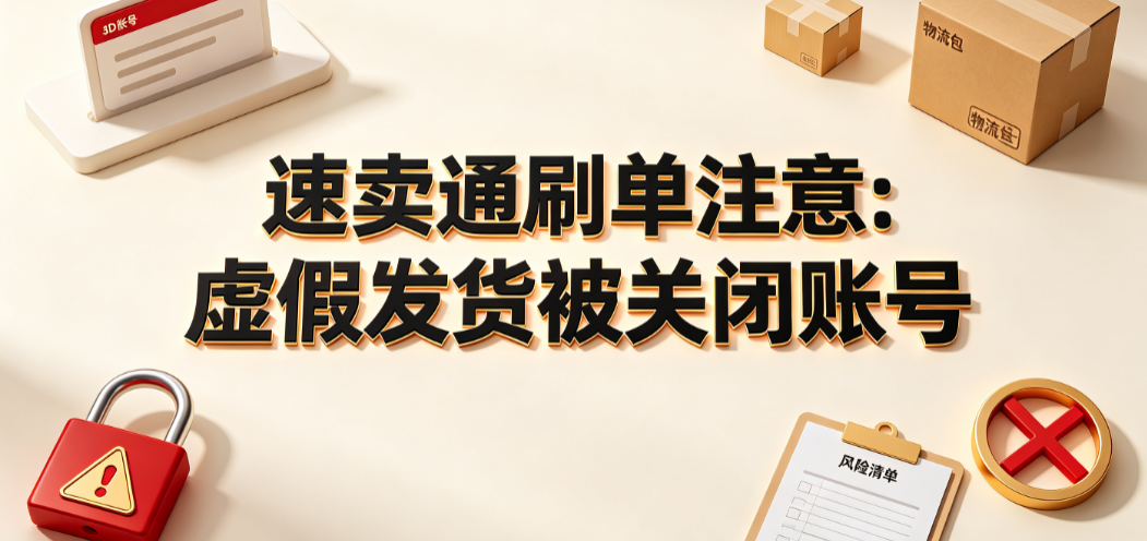 速卖通刷单注意:虚假发货被关闭账号