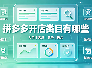 拼多多开店类目有哪些?怎么选?
