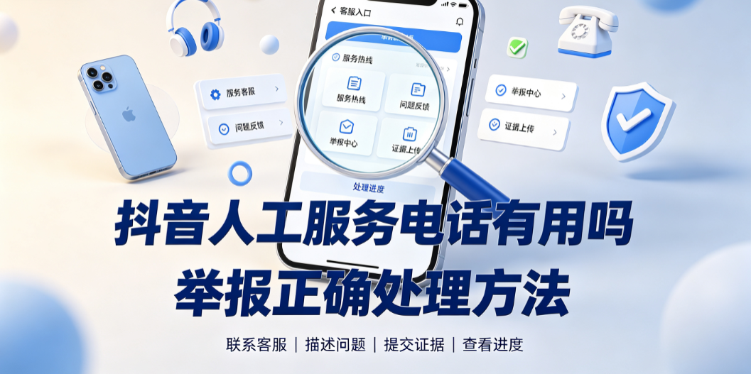 抖音人工服务电话有用吗?举报必成功方法