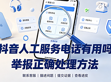 抖音人工服务电话有用吗?举报必成功方法