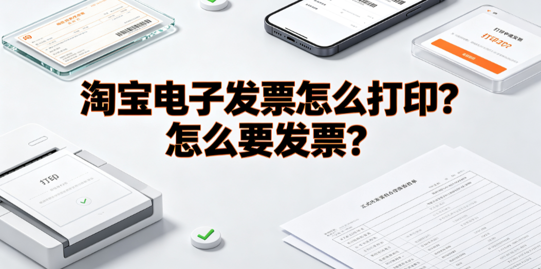 淘宝电子发票怎么打印?怎么要发票?