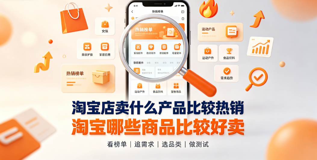 淘宝店卖什么产品比较热销?淘宝哪些商品比较好卖?
