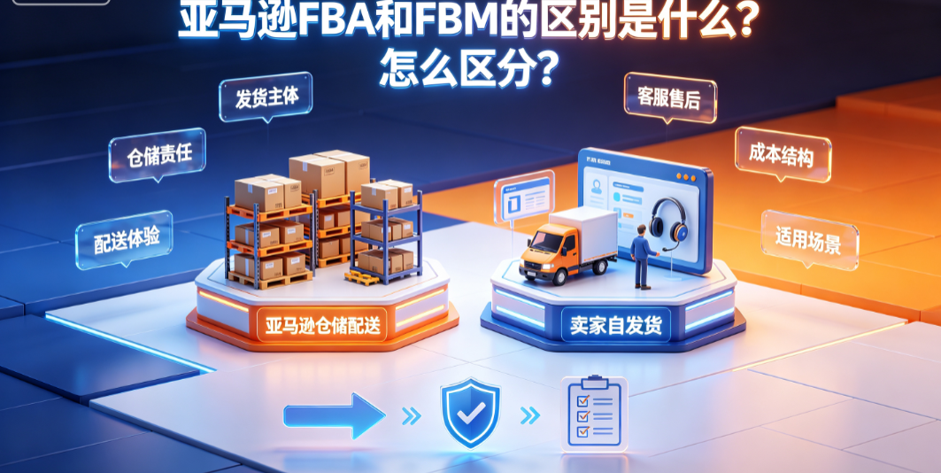 亚马逊fba和fbm的区别是什么?怎么区分?