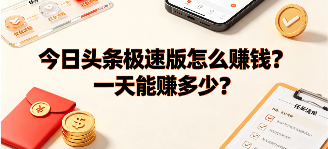 今日头条极速版怎么赚钱？一天能赚多少？真实收益与规则解析
