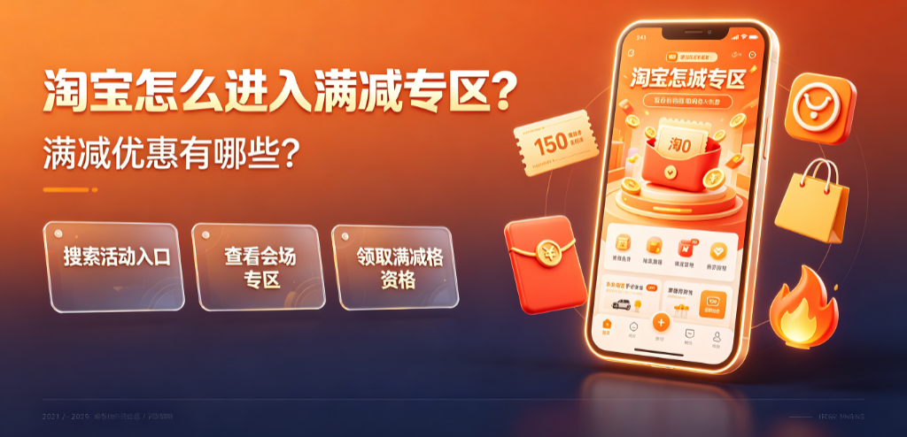 淘宝怎么进入满减专区?满减优惠有哪些?