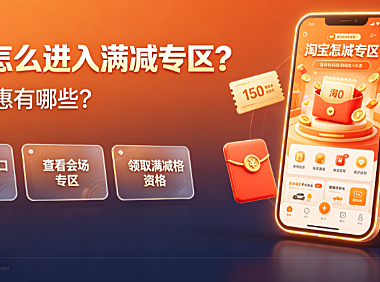 淘宝怎么进入满减专区?满减优惠有哪些?