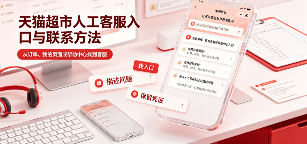 天猫超市人工客服入口在哪里如何联系？全渠道操作指南