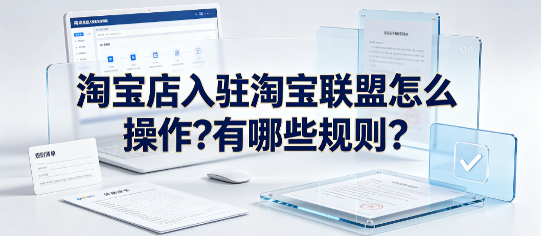 淘宝店入驻淘宝联盟怎么操作?有哪些规则?