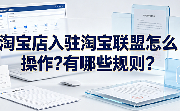 淘宝店入驻淘宝联盟怎么操作?有哪些规则?