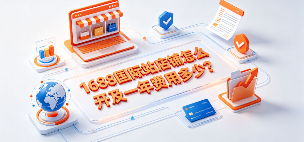 1688国际站店铺怎么开及一年费用多少?