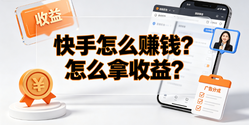 快手怎么赚钱?怎么拿收益?创作者变现与提现全攻略