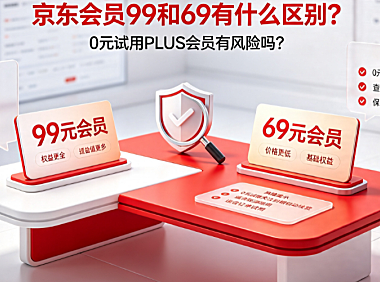 京东会员99和69有什么区别?0元试用plus会员有风险吗?