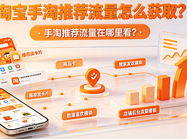 淘宝手淘推荐流量怎么获取?手淘推荐流量在哪里?
