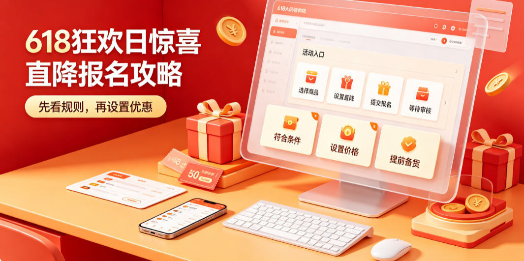 淘宝618狂欢日惊喜直降怎么报名?攻略有哪些?_大促提效指南