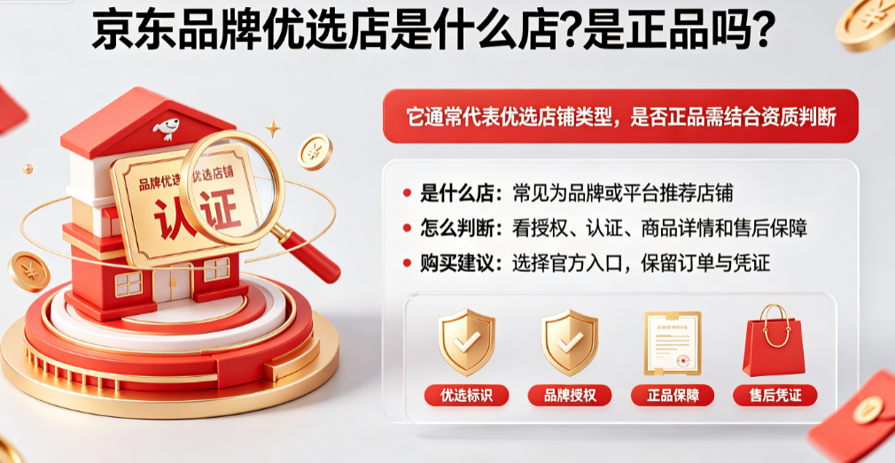 京东品牌优选店是什么店?是正品吗?