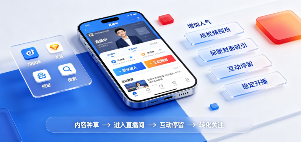 抖音直播间的人气来源有哪些?怎样增加人气?