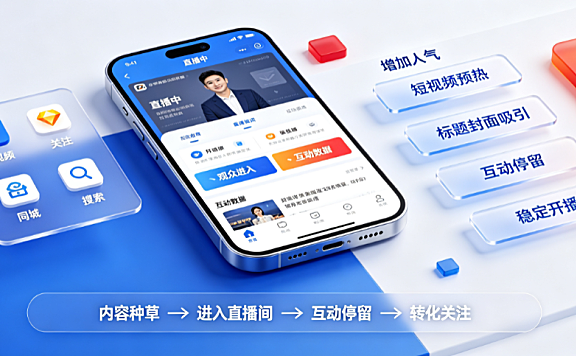 抖音直播间的人气来源有哪些?怎样增加人气?全链路运营指南