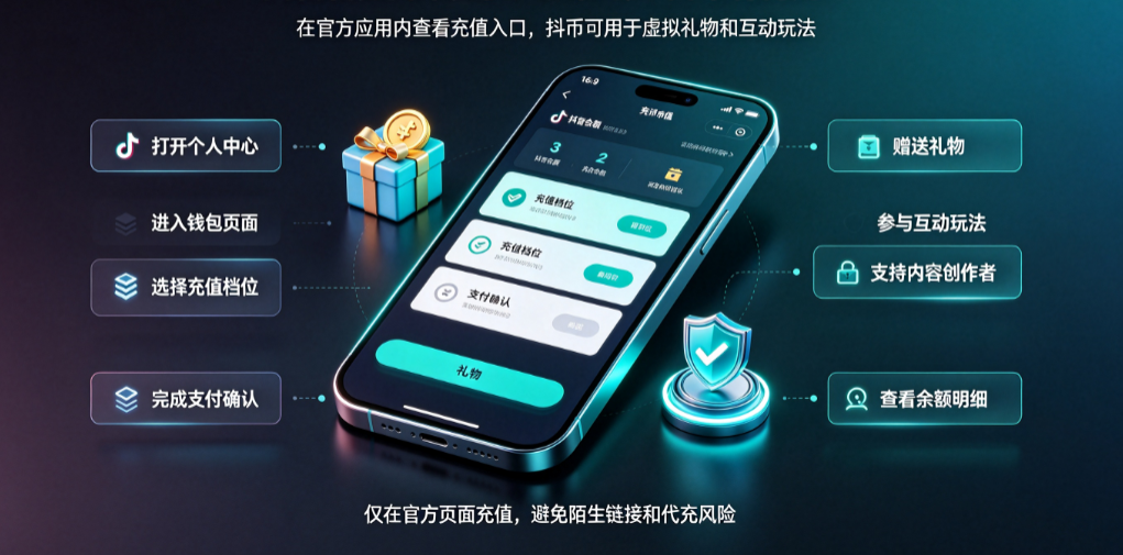 抖音官方抖币充值入口在哪?抖币有何用?