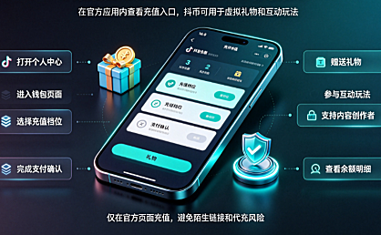 抖音官方抖币充值入口在哪?抖币有何用?安全充值与使用指南