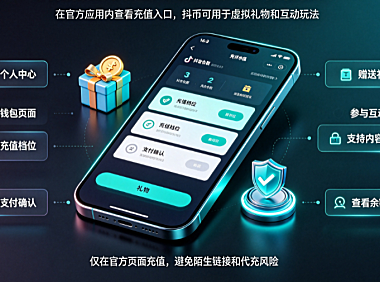 抖音官方抖币充值入口在哪?抖币有何用?安全充值与使用指南