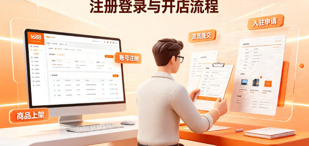 如何注册1688登录?1688怎么开店?