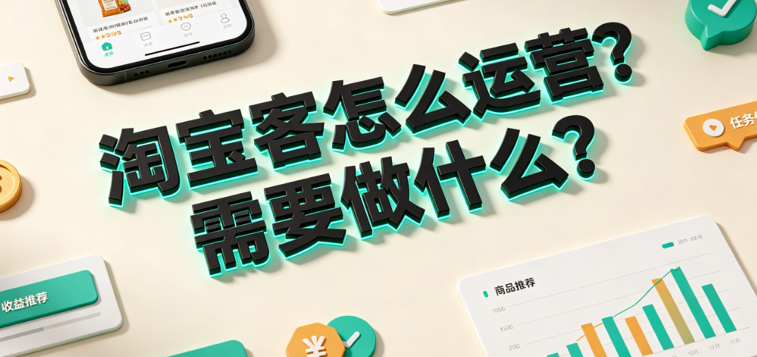 淘宝客怎么运营?需要做什么?