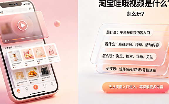 淘宝哇哦视频是什么？怎么玩？入口位置与创作发布全指南