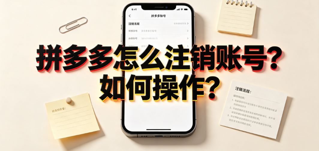 拼多多怎么注销账号?如何操作?官方路径与注意事项全解析