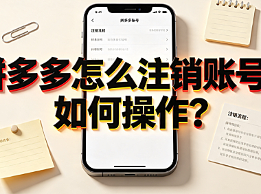 拼多多怎么注销账号?如何操作?官方路径与注意事项全解析