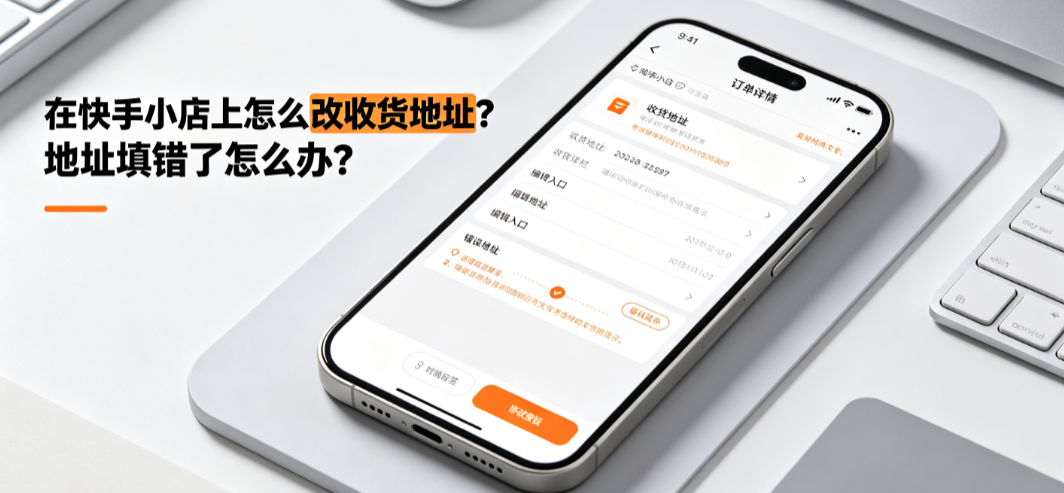 在快手小店上怎么改收货地址？地址填错了怎么办？