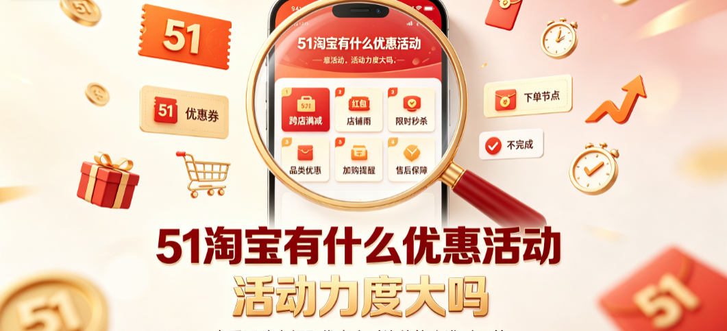 51淘宝有什么优惠活动?活动力度大吗?