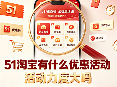 51淘宝有什么优惠活动?活动力度大吗?