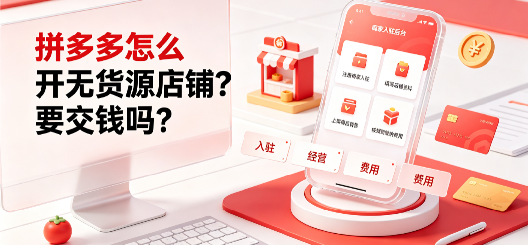 拼多多怎么开无货源店铺要交钱吗？合规入驻与成本全解析