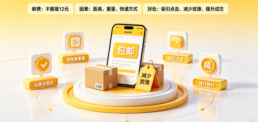 闲鱼邮费都是12元么?闲鱼包邮有什么好处?