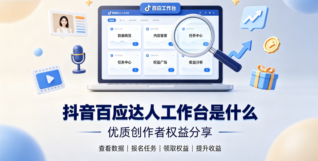 抖音百应达人工作台定义,优质创作者权益分享