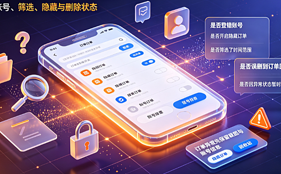 淘宝历史订单消失了怎么回事?能找回来吗?全指南