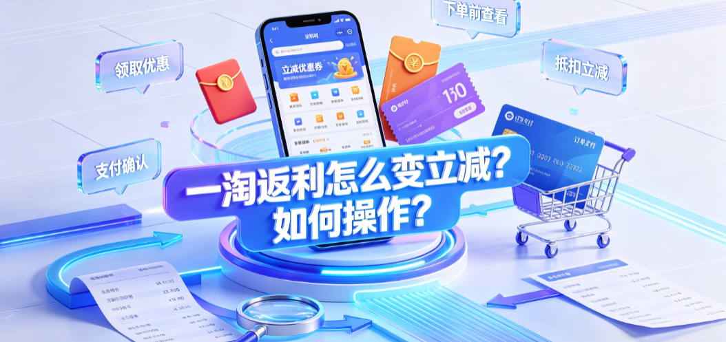 一淘返利怎么变立减?如何操作?_集分宝抵扣全指南