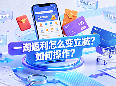 一淘返利怎么变立减?如何操作?_集分宝抵扣全指南