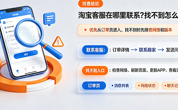 淘宝客服在哪里联系?客服怎么找不到了?全路径查找指南