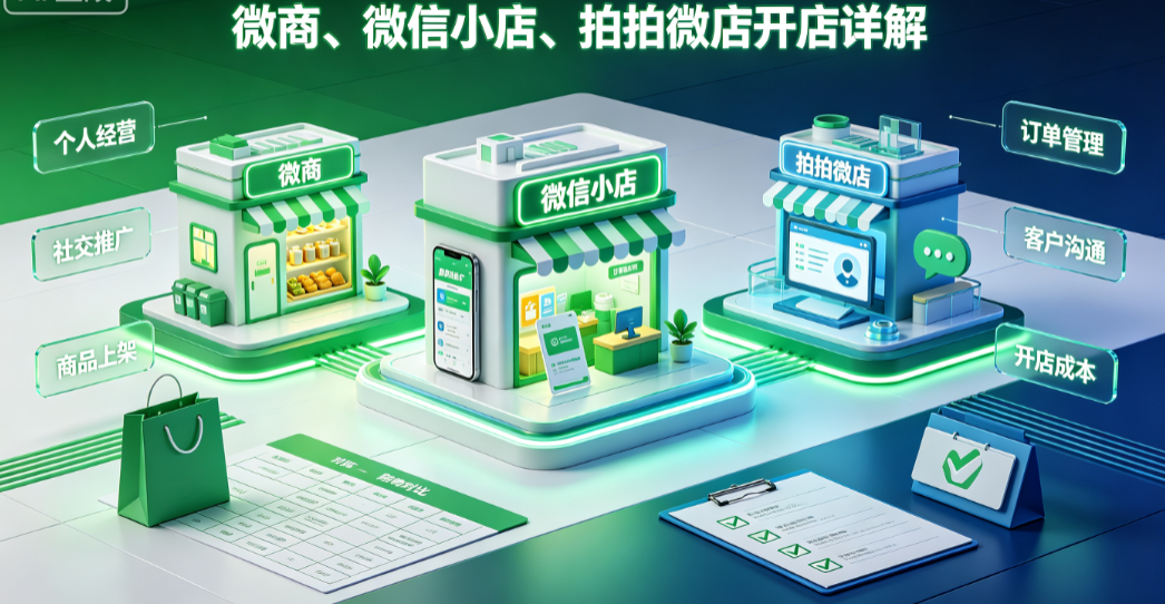 微商与微信小店及拍拍微店开店详解