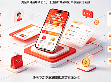 拼多多团长怎么加入?怎么赚钱?官方入驻路径与变现指南